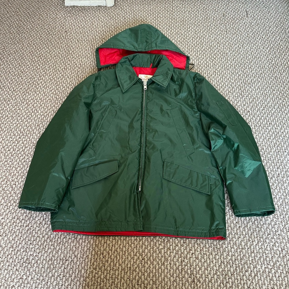 Vintage Golden Fleece Industrial Outerwear Yukon Cloth Green Jacket Size 46